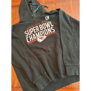 Kansas City Chiefs Super Bowl LIV Champions Black Size‎ L Men's Hoodie